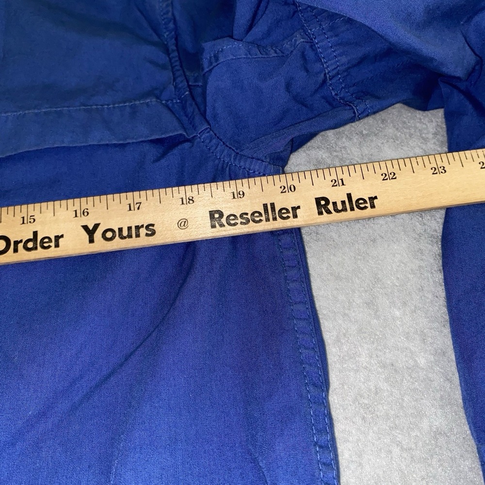 J Crew Women's Utility Cotton Jacket Small Blue Hooded Parka Fishtail Coat - Picture 16 of 16